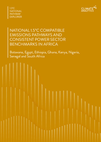 National 1.5°C compatible emissions pathways and consistent power sector benchmarks in Africa