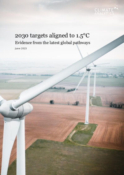 2030 targets aligned to 1.5°C: evidence from the latest global pathways