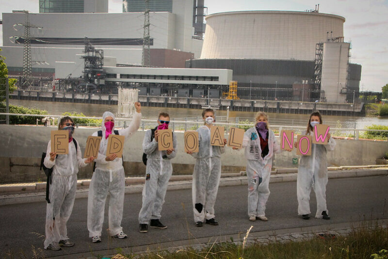 German activists protesting the opening of the new coal power plant in Datteln ©Ende Gelände Hamburg