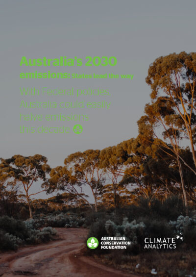 Australia's 2030 emissions: states lead the way