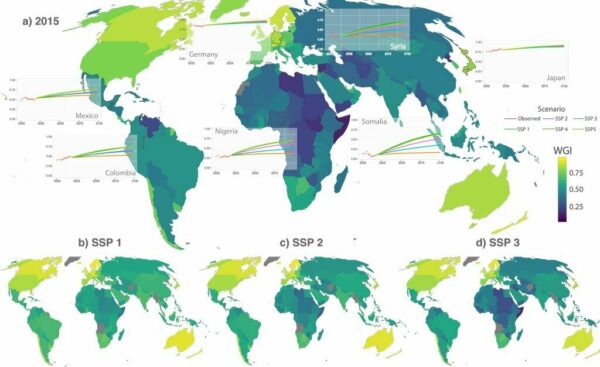 Maps show the evolution of governance over the twenty-first century