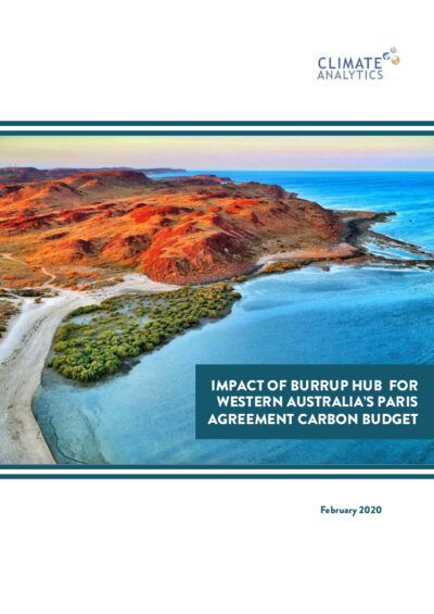 Impact of Burrup Hub on Western Australia’s Paris Agreement Carbon Budget