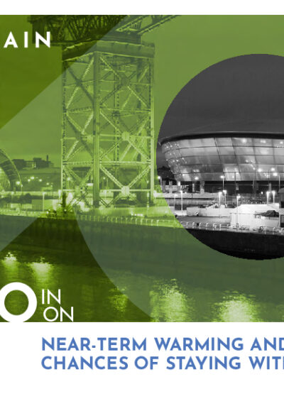 ZERO IN on near-term warming and our changes of staying within 1.5°C