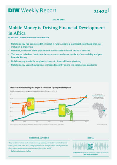 Mobile money is driving financial development in Africa