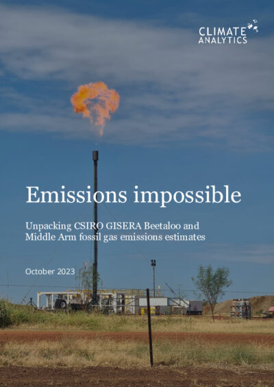 Emissions impossible: Unpacking CSIRO GISERA Beetaloo Middle Arm fossil gas emissions estimates
