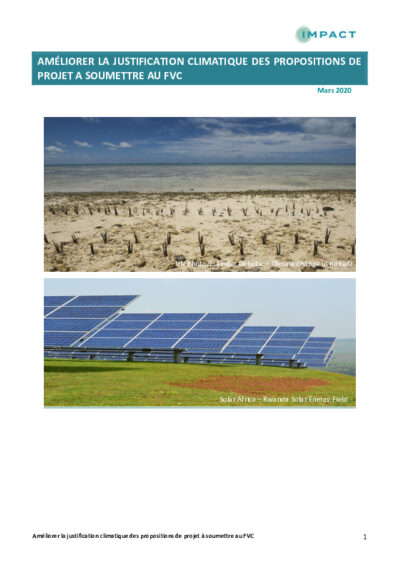 Amélioration de la justification climatique