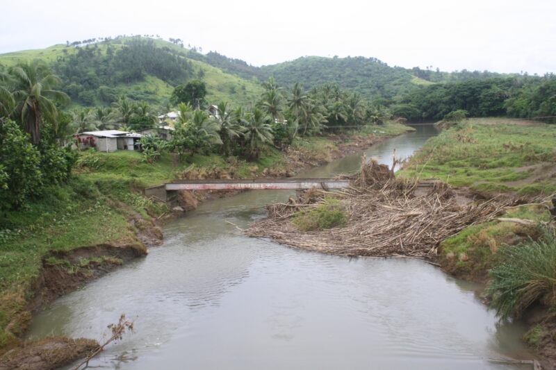 Flood damage in Fiji following Cyclone Evan 2012. Photo Aus AID (public domain)