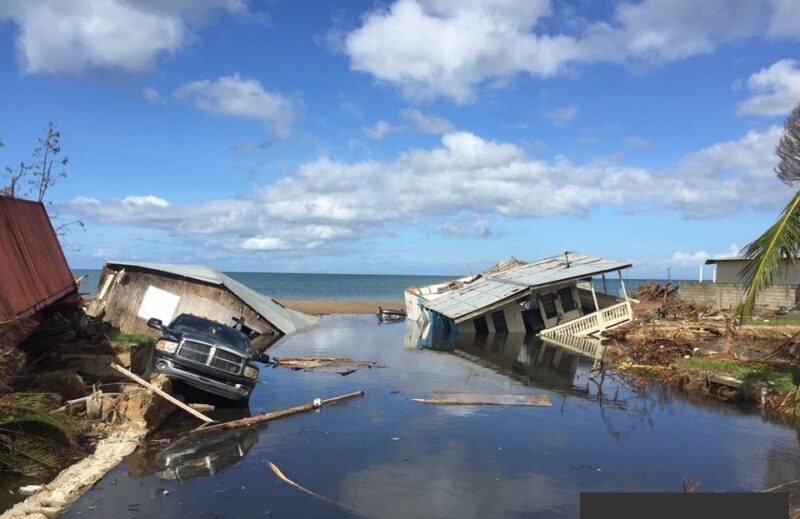 Hurricane Maria damages in El Maní Sabanetas Mayagüez Puerto Rico