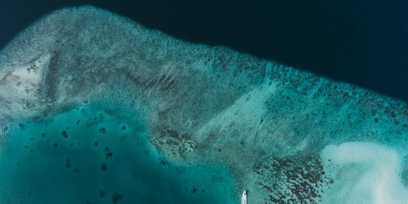Maldives atoll.