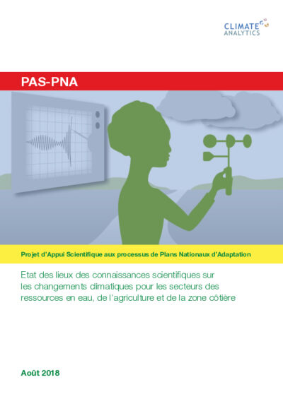 Stocktaking on scientific knowledge on impacts, vulnerability, adaptation options and strategies available in Senegal (Publication in French)