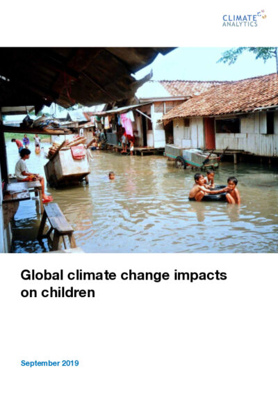 Global climate change impacts on children
