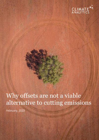Why offsets are not a viable alternative to cutting emissions