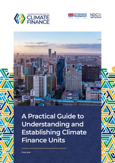 A Practical Guide to Understanding and Establishing Climate Finance Units