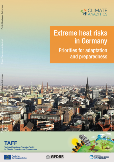 Extreme heat risks in Germany: priorities for adaptation and preparedness