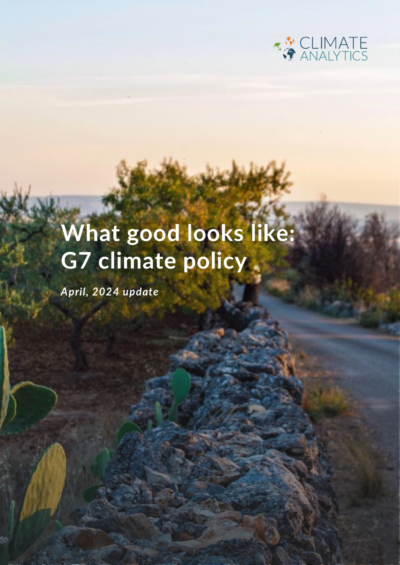 What good looks like: G7 climate policy 2024 update