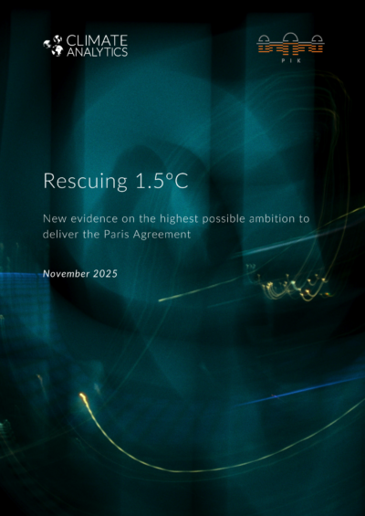 Rescuing 1.5°C: new evidence on the highest possible ambition to deliver the Paris Agreement