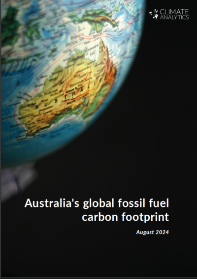 Australia's global fossil fuel carbon footprint
