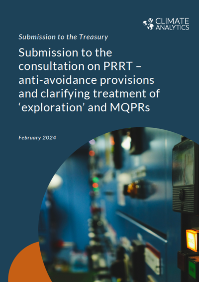 Submission to the consultation on PRRT cover