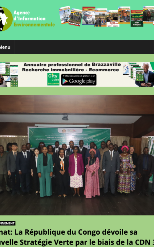 La République du Congo dévoile sa nouvelle Stratégie Verte par le biais de la CDN 3.0