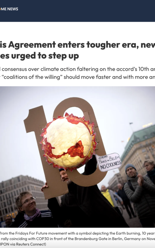 As Paris Agreement enters tougher era, new alliances urged to step up