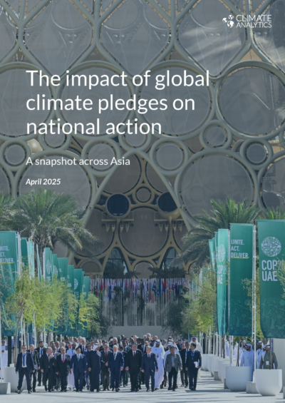 The impact of global climate pledges on national action: a snapshot across Asia
