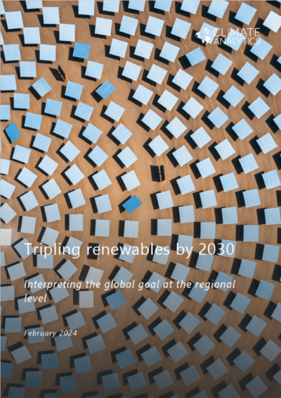 Tripling renewables by 2030: interpreting the global goal at the regional level
